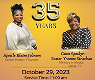 Pastoral Anniversary flyer