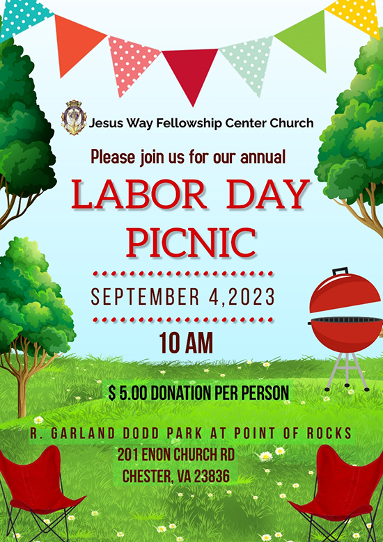 Annual Friends and Family Labor Day Picnic flyer