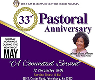 Pastoral Anniversary flyer